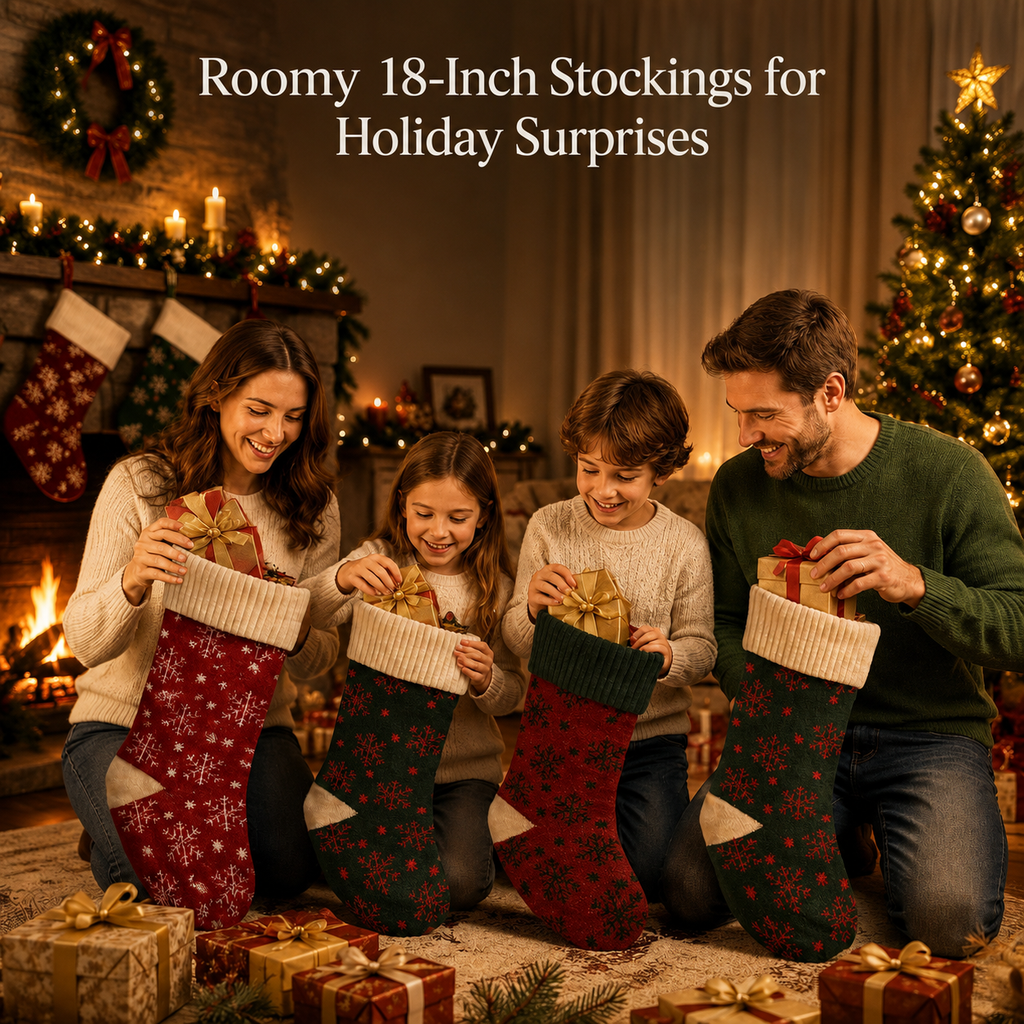 18 inch knit christmas stockings family gifting
