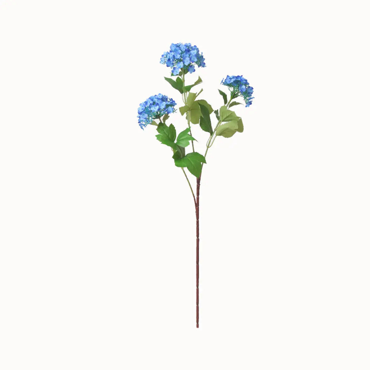 EVERIVELLE Three-Head Artificial Viburnum Snowball Branch