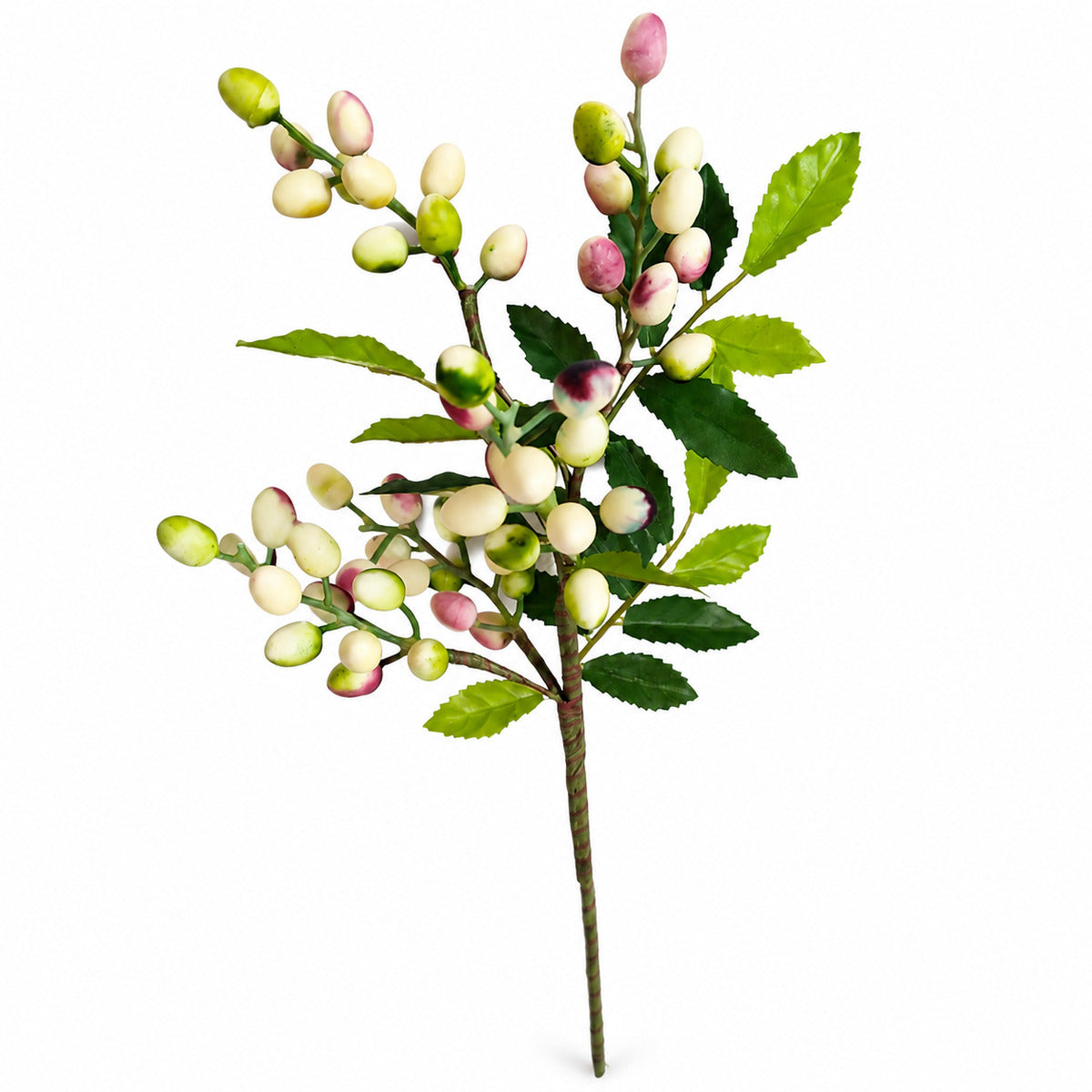 EVERIVELLE Artificial Berry & Olive Leaf Branch