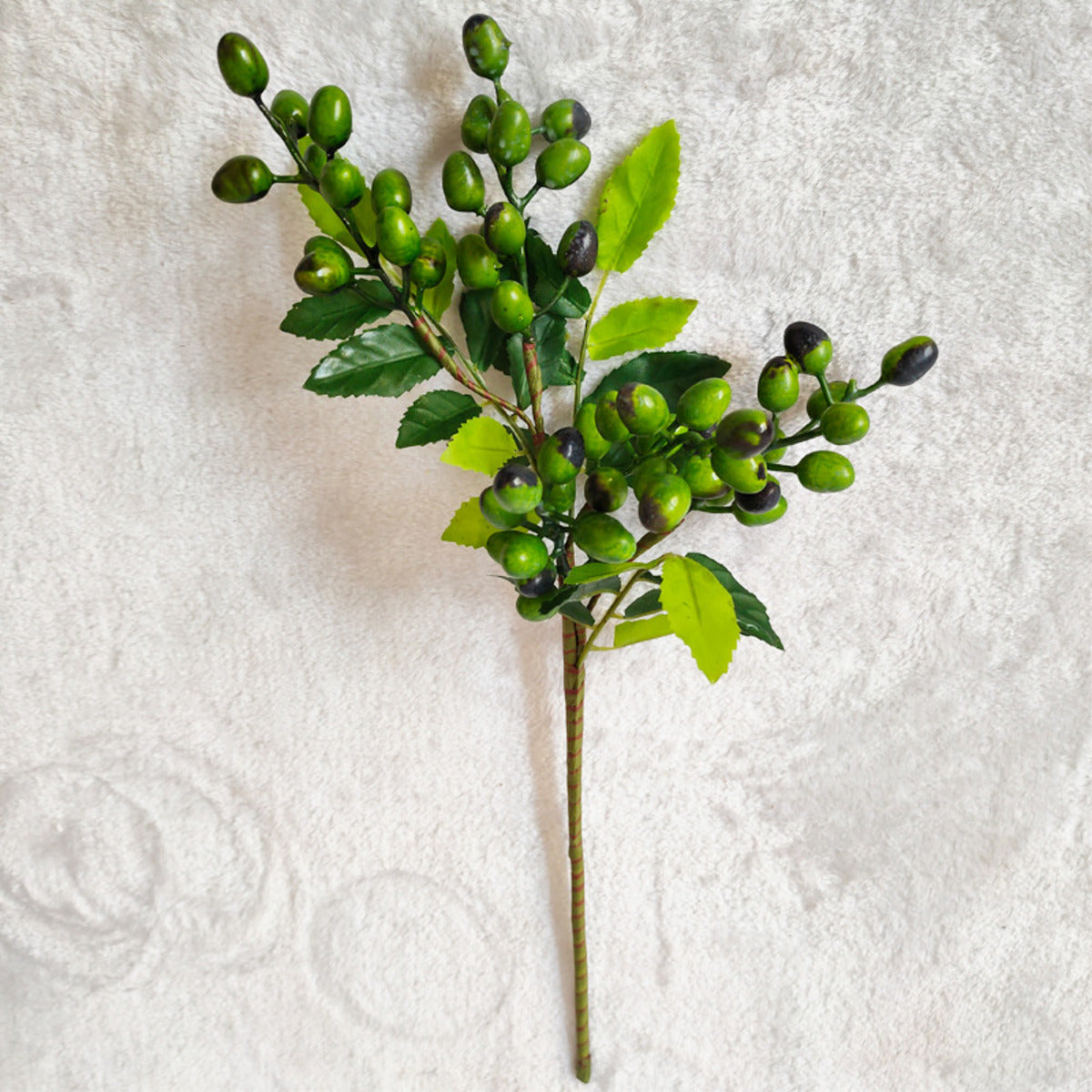 EVERIVELLE Artificial Berry & Olive Leaf Branch