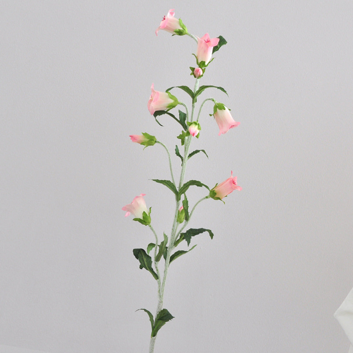 EVERIVELLE 34.3-Inch Flocked Artificial Bellflower Stem