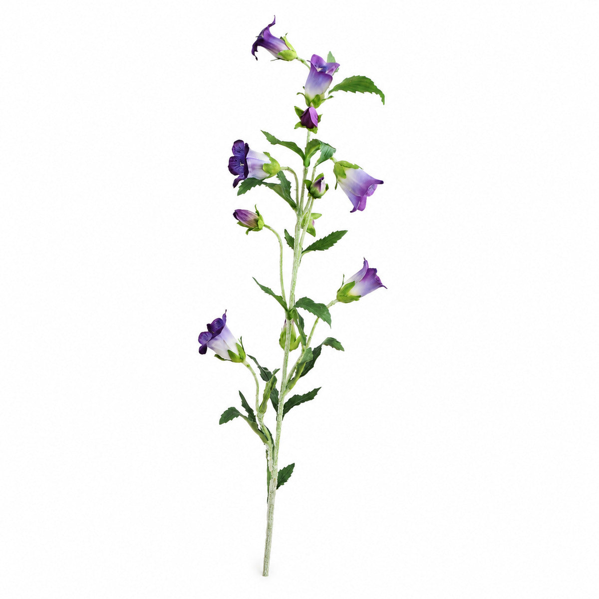 EVERIVELLE 34.3-Inch Flocked Artificial Bellflower Stem