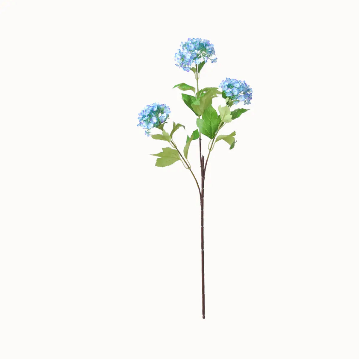 EVERIVELLE Three-Head Artificial Viburnum Snowball Branch