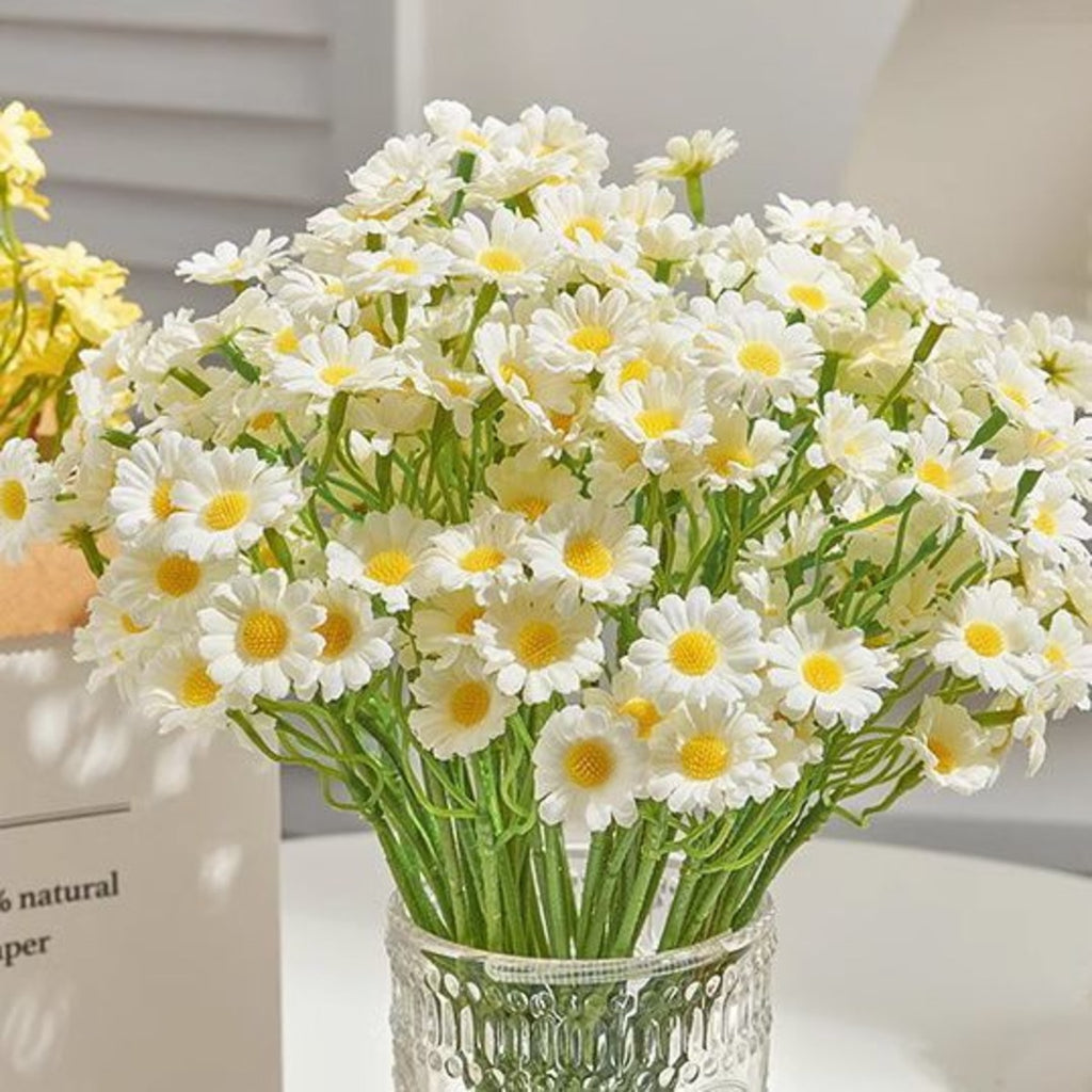 EVERIVELLE 60-Bloom Artificial Chamomile Daisy Bouquet