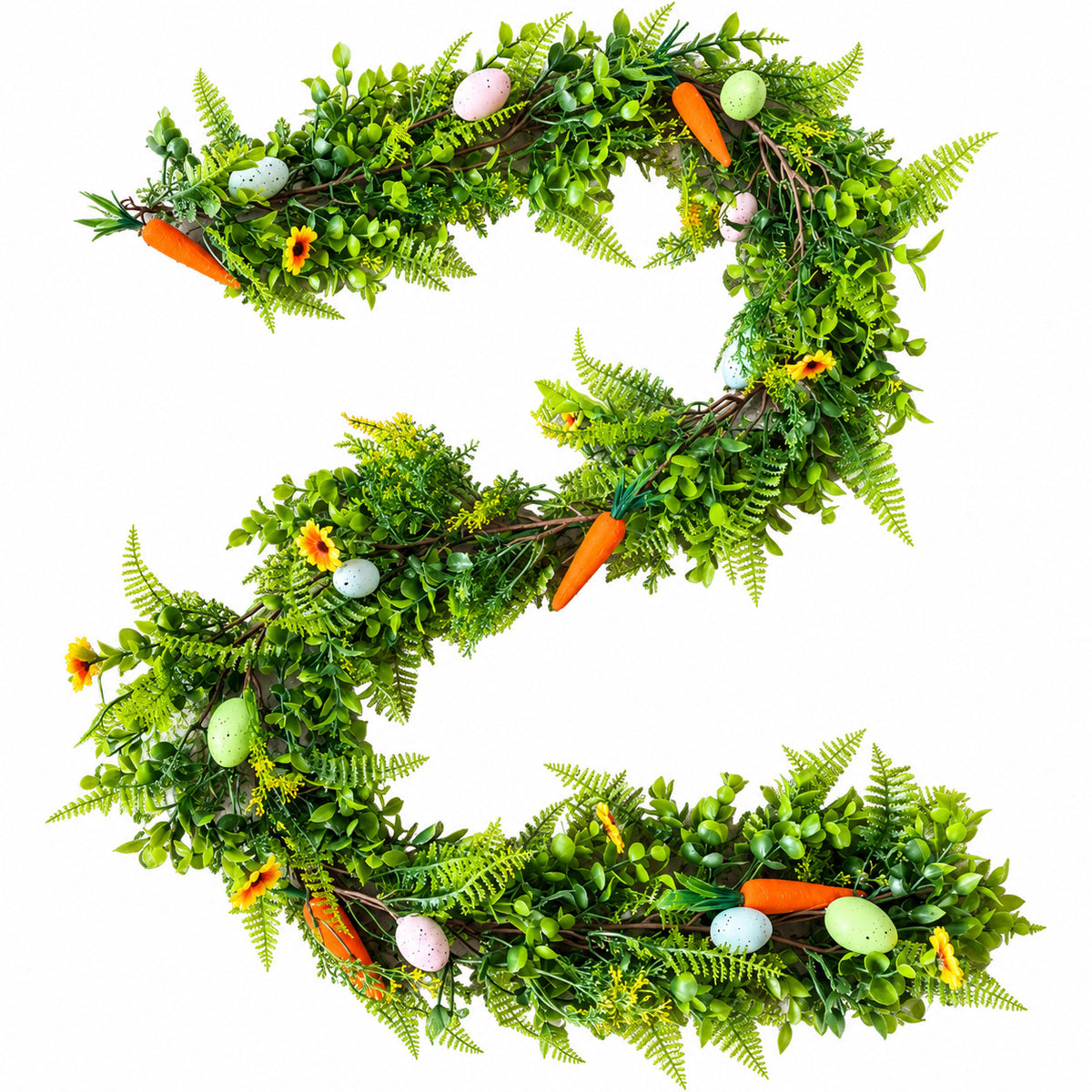 Easter Egg & Carrot Greenery Garland