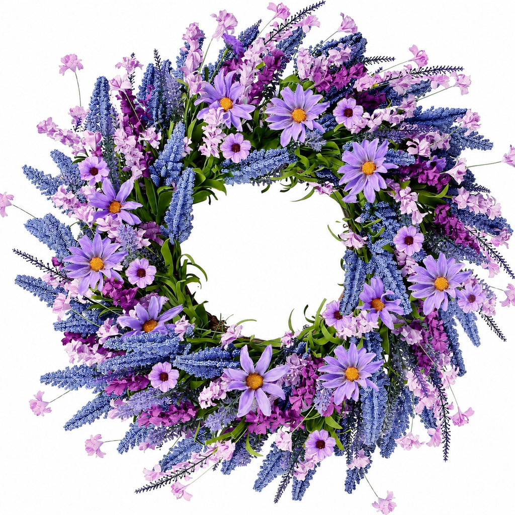 Lavender & Daisy Wildflower Wreath