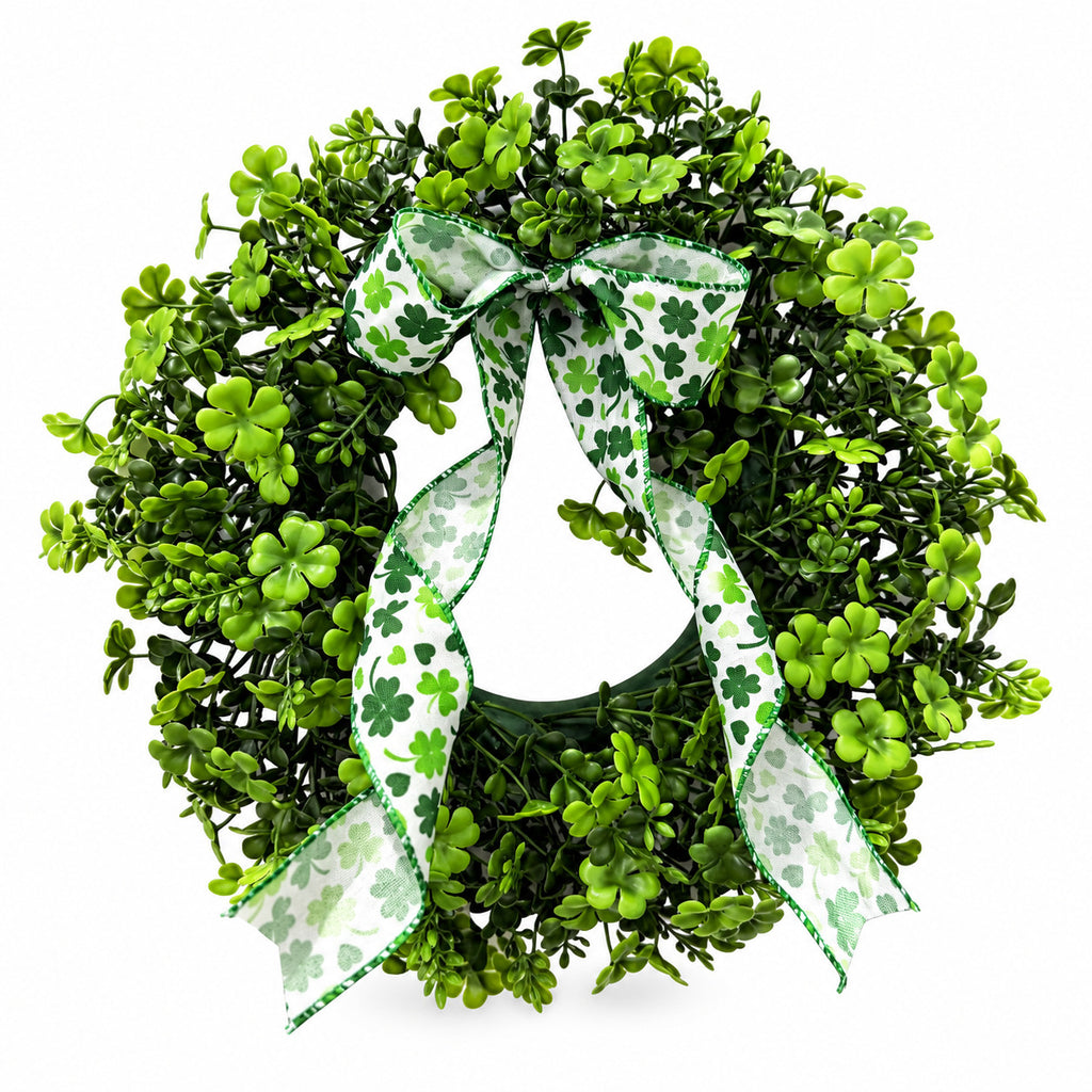 St. Patrick's Day Shamrock Bow Wreath Collection