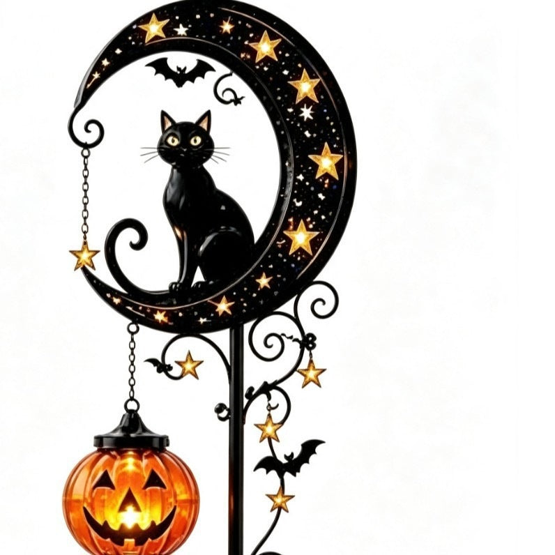 Halloween Moon Character Solar Garden Stake Light Collection