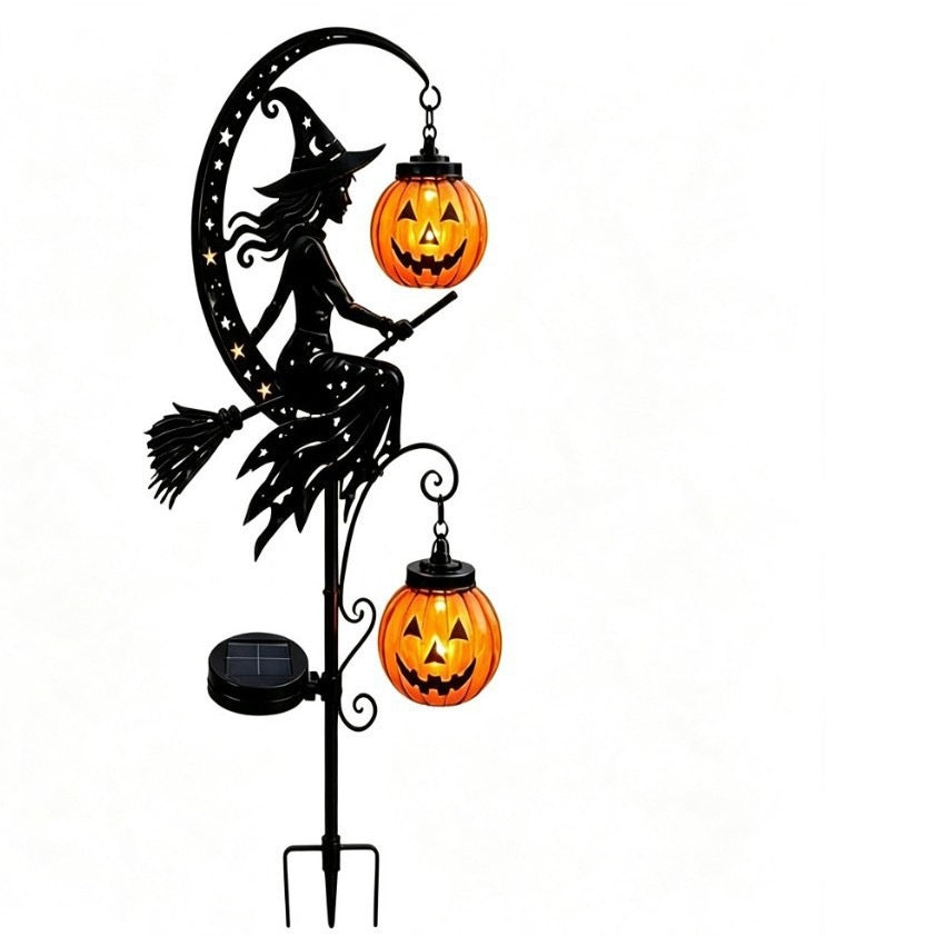 Halloween Moon Character Solar Garden Stake Light Collection