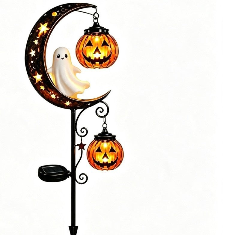 Halloween Moon Character Solar Garden Stake Light Collection