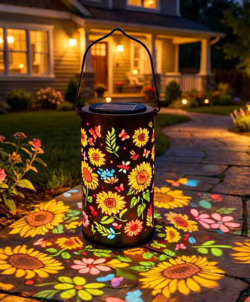 Sunflower Solar Projection Lantern Collection