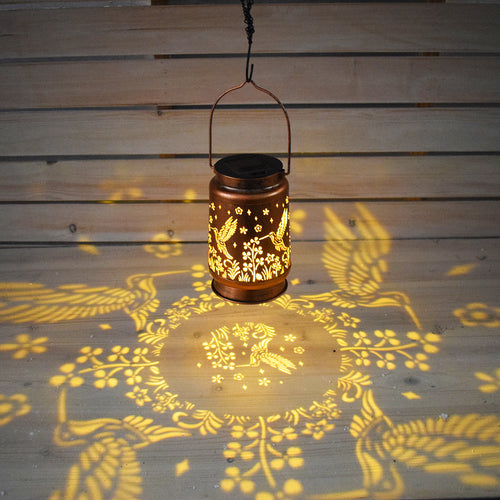 Butterfly & Hummingbird Solar Projection Lantern Collection