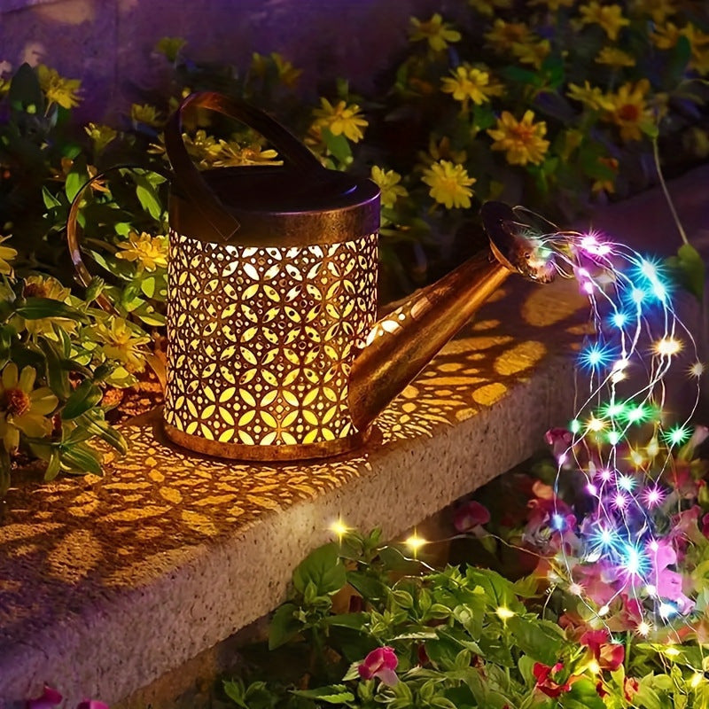 Solar Watering Can Garden Projection Light Collection