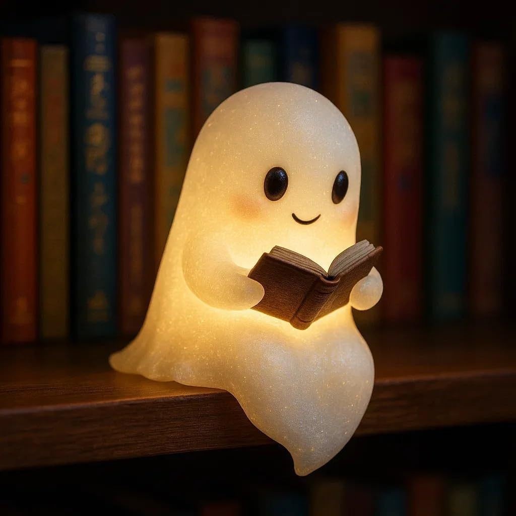 Ghost Reading Book Holiday Night Light Collection
