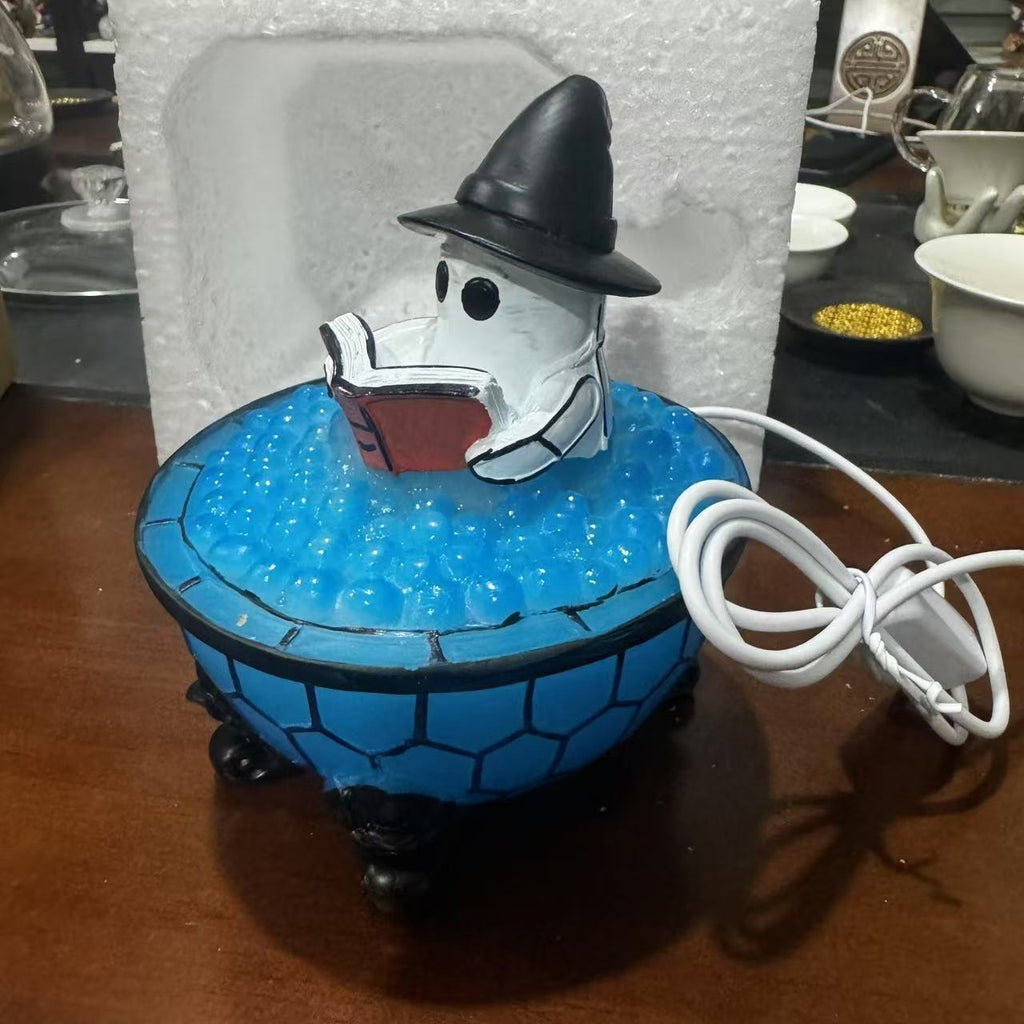Ghost Reading Book Halloween Accent Lamp Collection