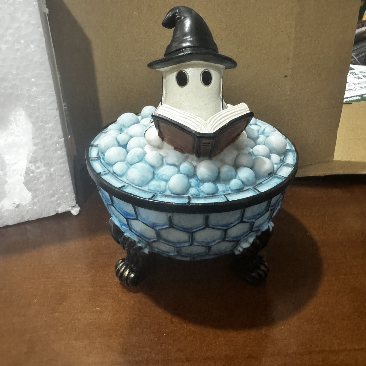 Ghost Reading Book Halloween Accent Lamp Collection