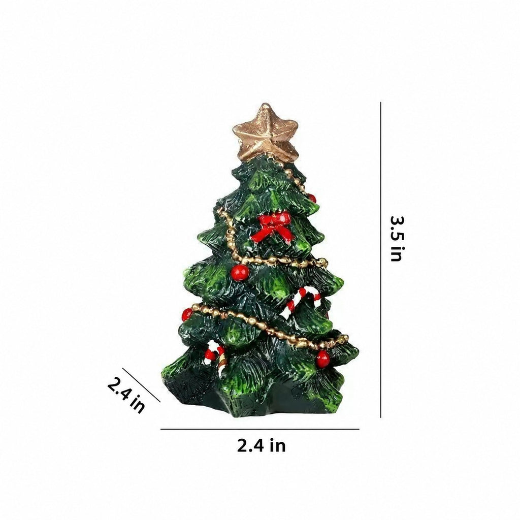 Hand-Painted Christmas Tree Figurine Collection