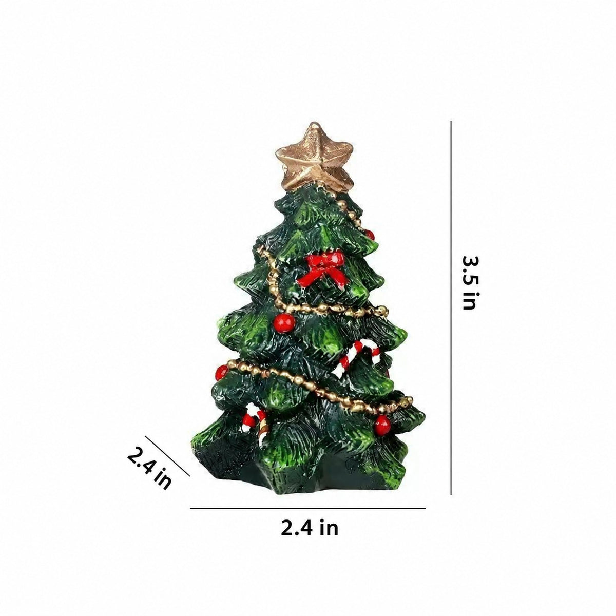 Hand-Painted Christmas Tree Figurine Collection