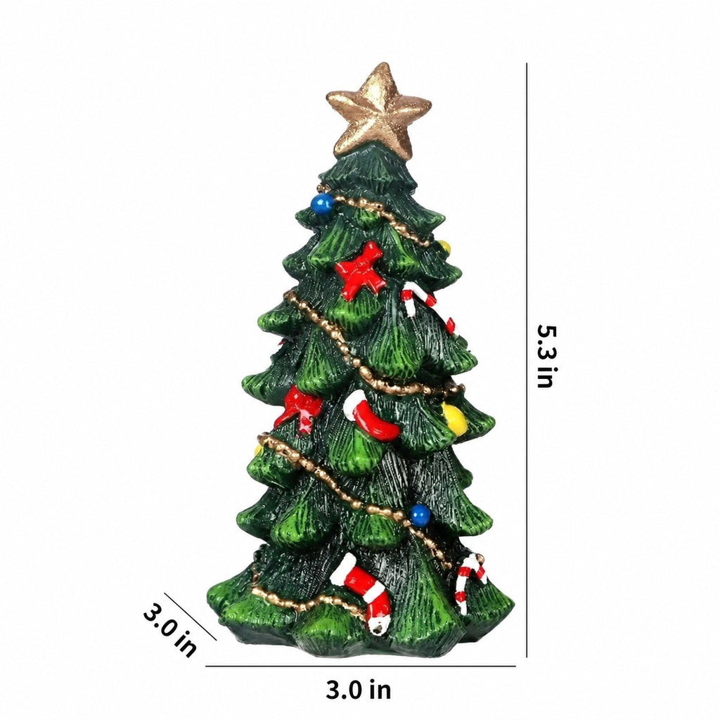 Hand-Painted Christmas Tree Figurine Collection