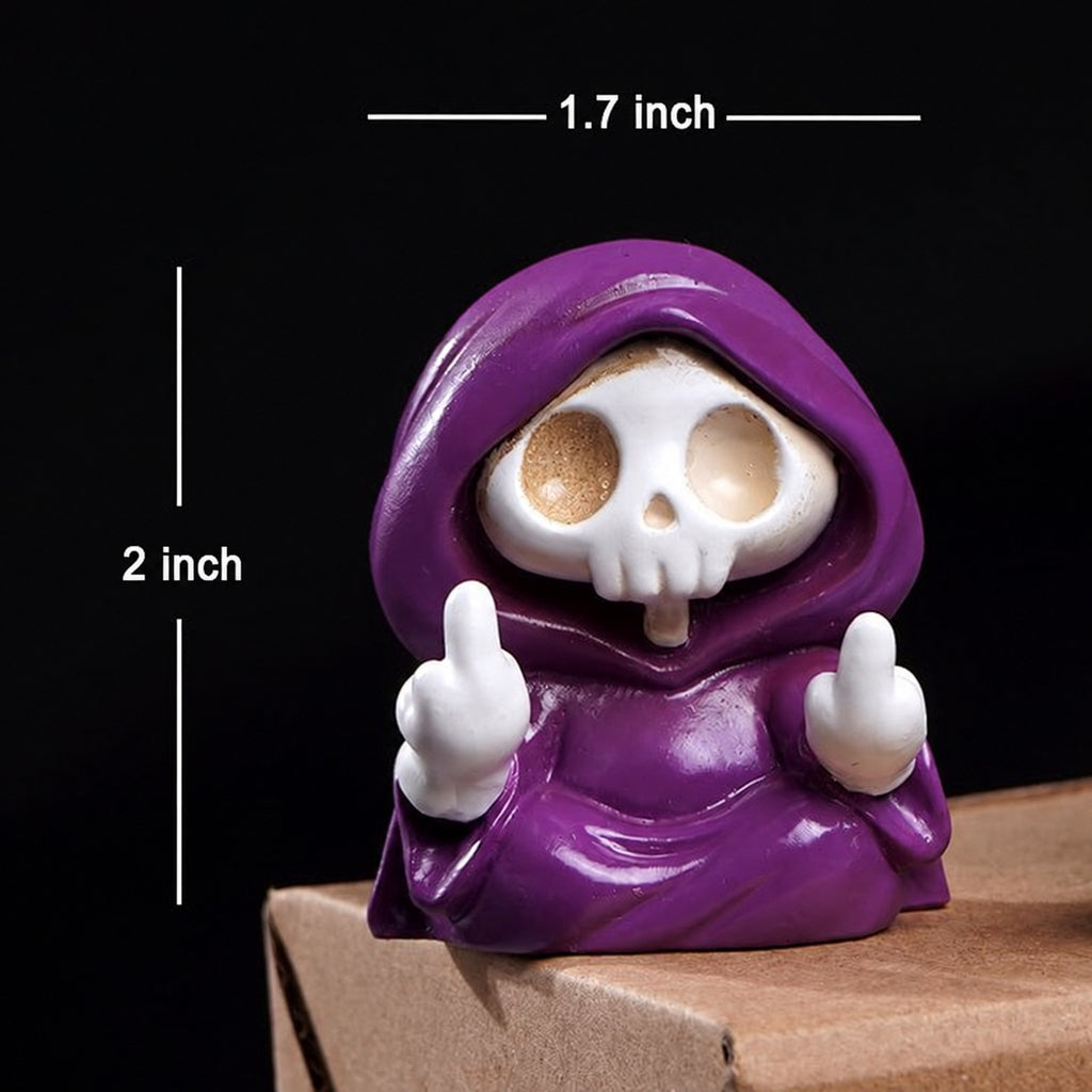 Cheeky Purple Grim Reaper Mini Figurine Collection