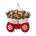 Twinkling Christmas Mitten Wreath Collection