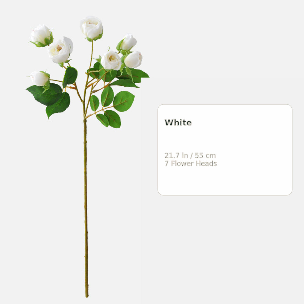 EVERIVELLE Seven-Head Mini Artificial Lotus Rose Stem