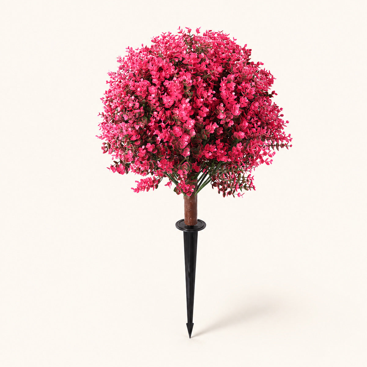 EVERIVELLE Artificial Eucalyptus Topiary Garden Stakes