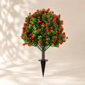 EVERIVELLE Artificial Red Rose Topiary Trees