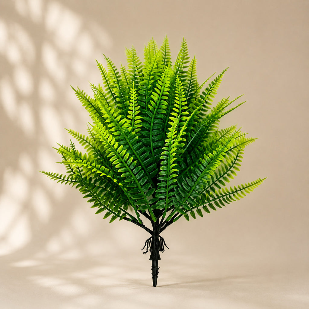 EVERIVELLE Artificial Fern & Lavender Garden Stakes
