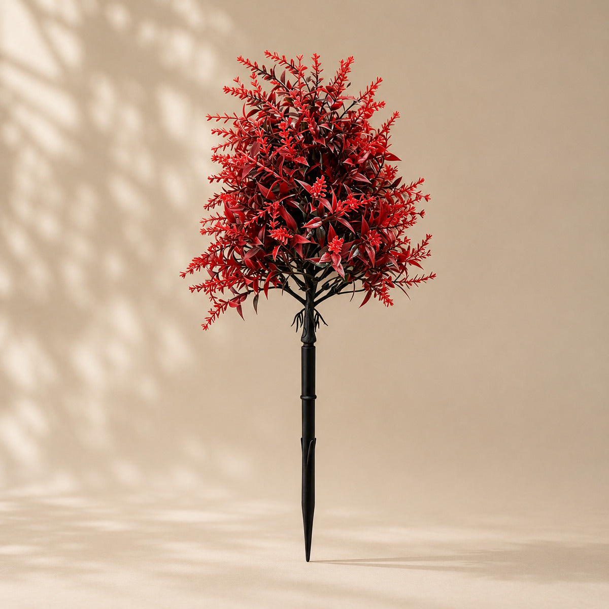 EVERIVELLE Artificial Fern & Lavender Garden Stakes
