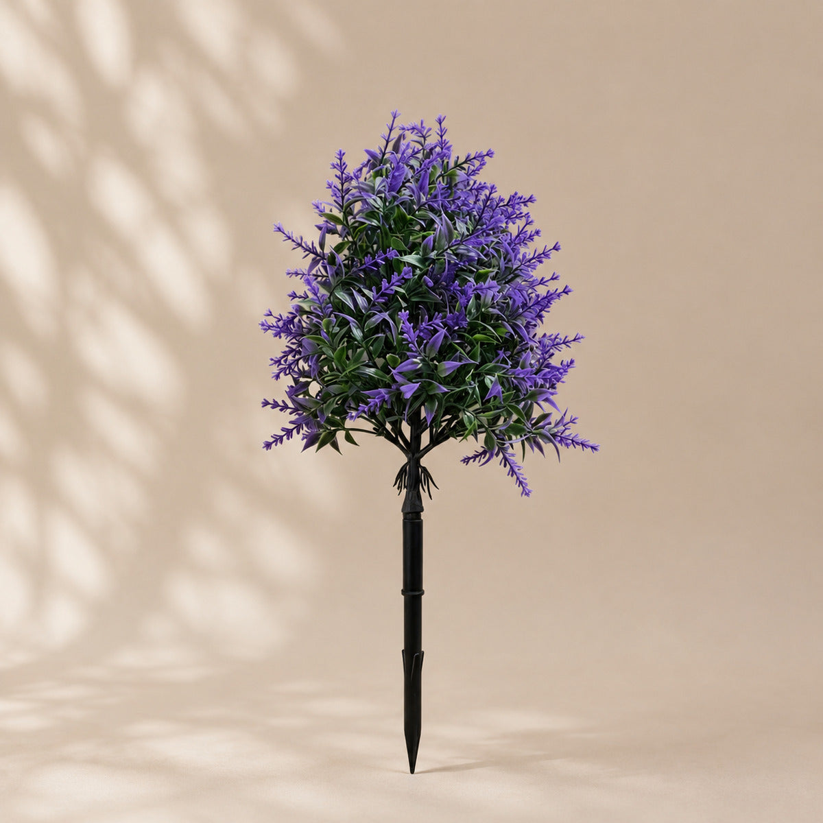 EVERIVELLE Artificial Fern & Lavender Garden Stakes