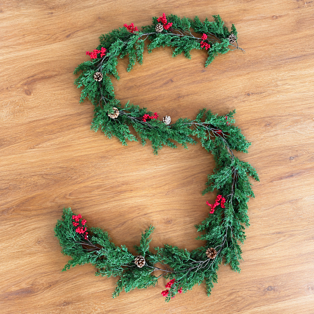 Christmas Cedar & Pine Garland Collection