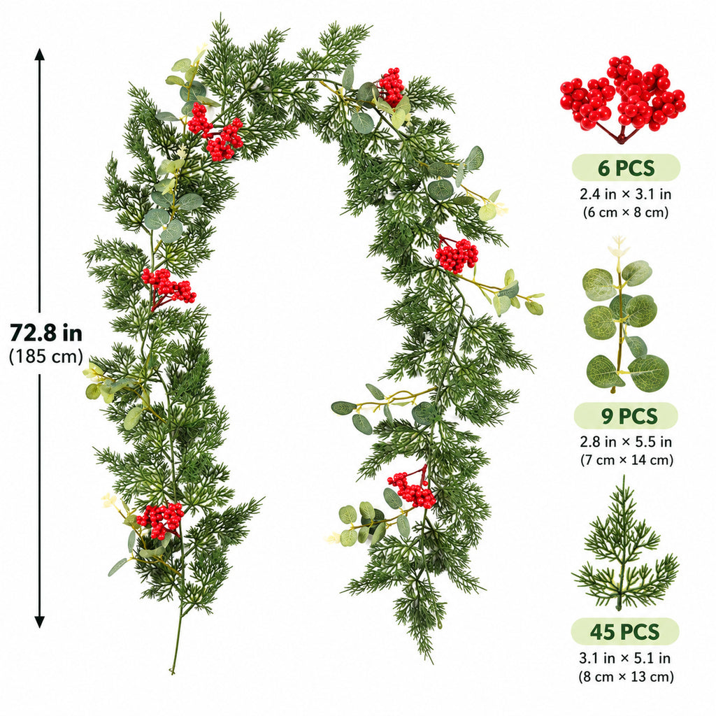 Christmas Cedar & Pine Garland Collection
