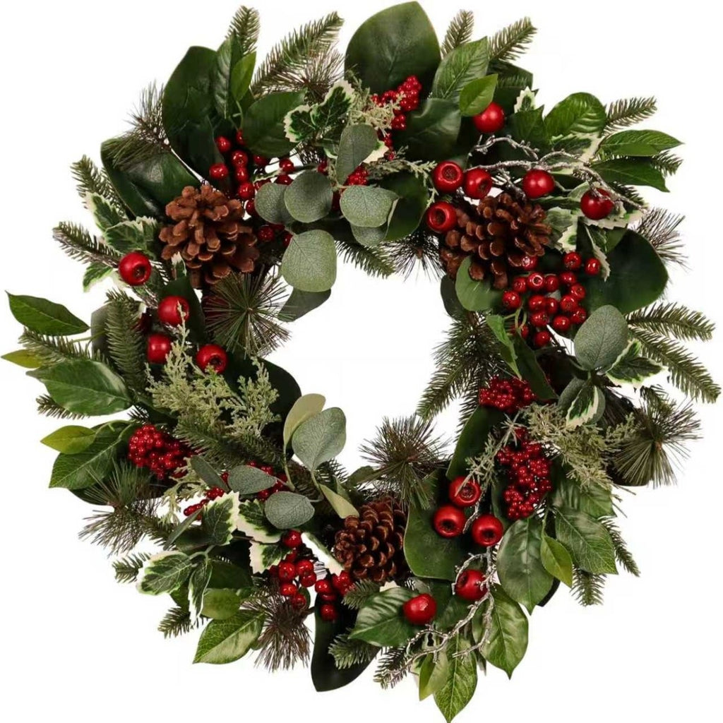 Pine, Berry & Eucalyptus Christmas Wreath