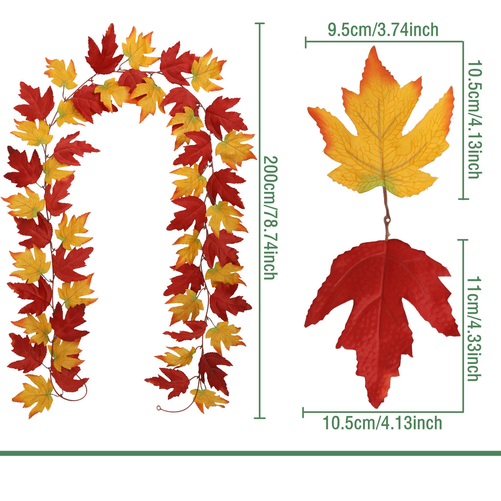 Autumn Maple Leaf Garland Collection