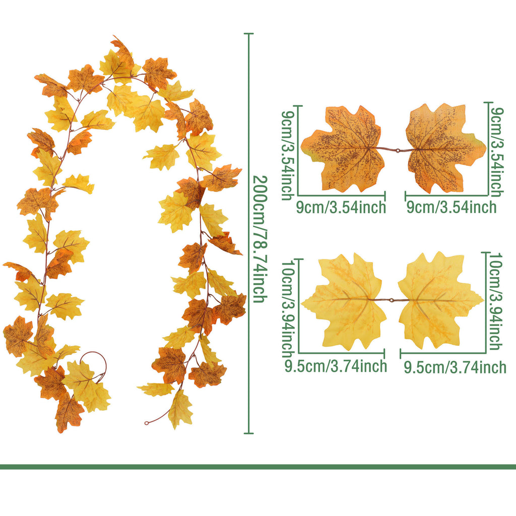 Autumn Maple Leaf Garland Collection