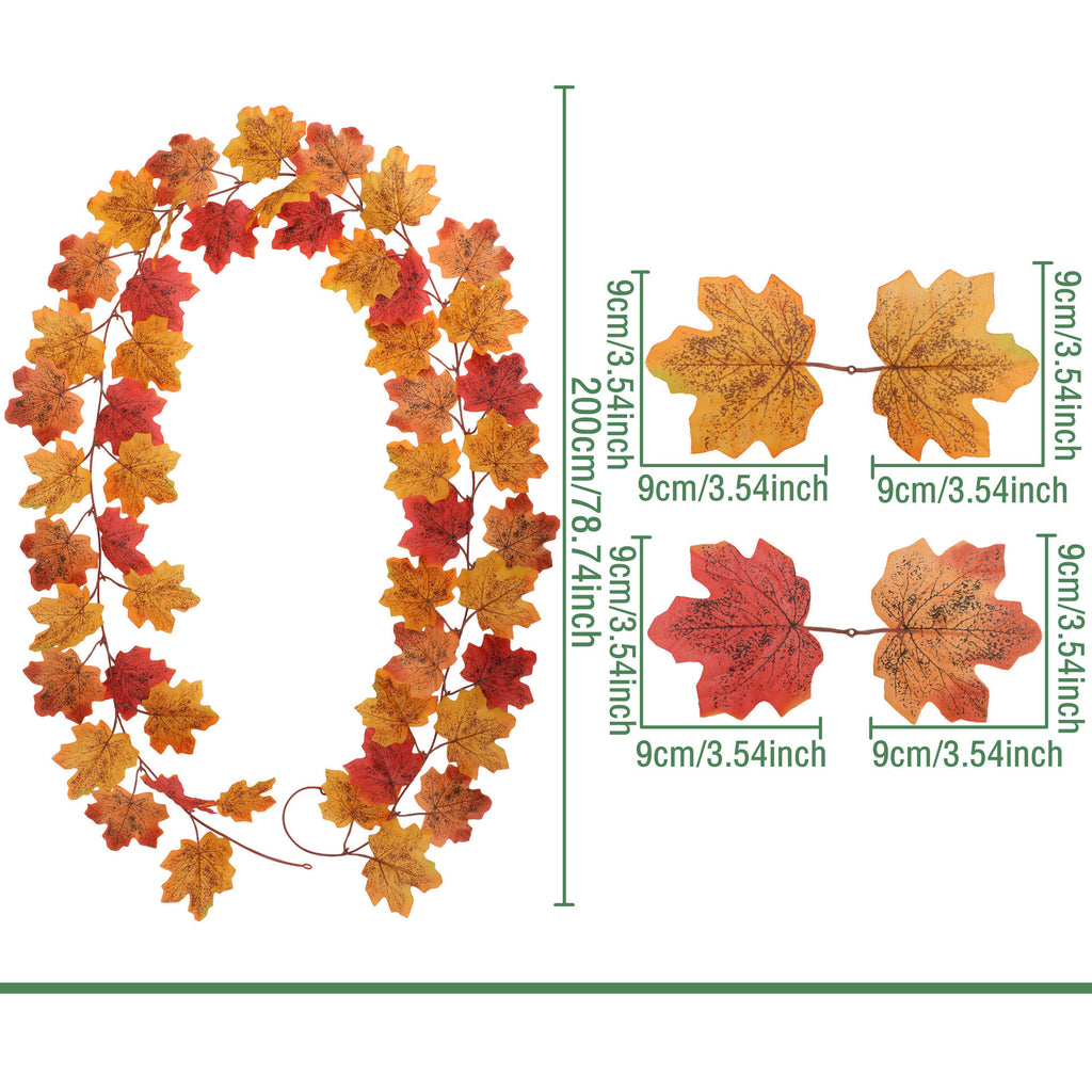 Autumn Maple Leaf Garland Collection