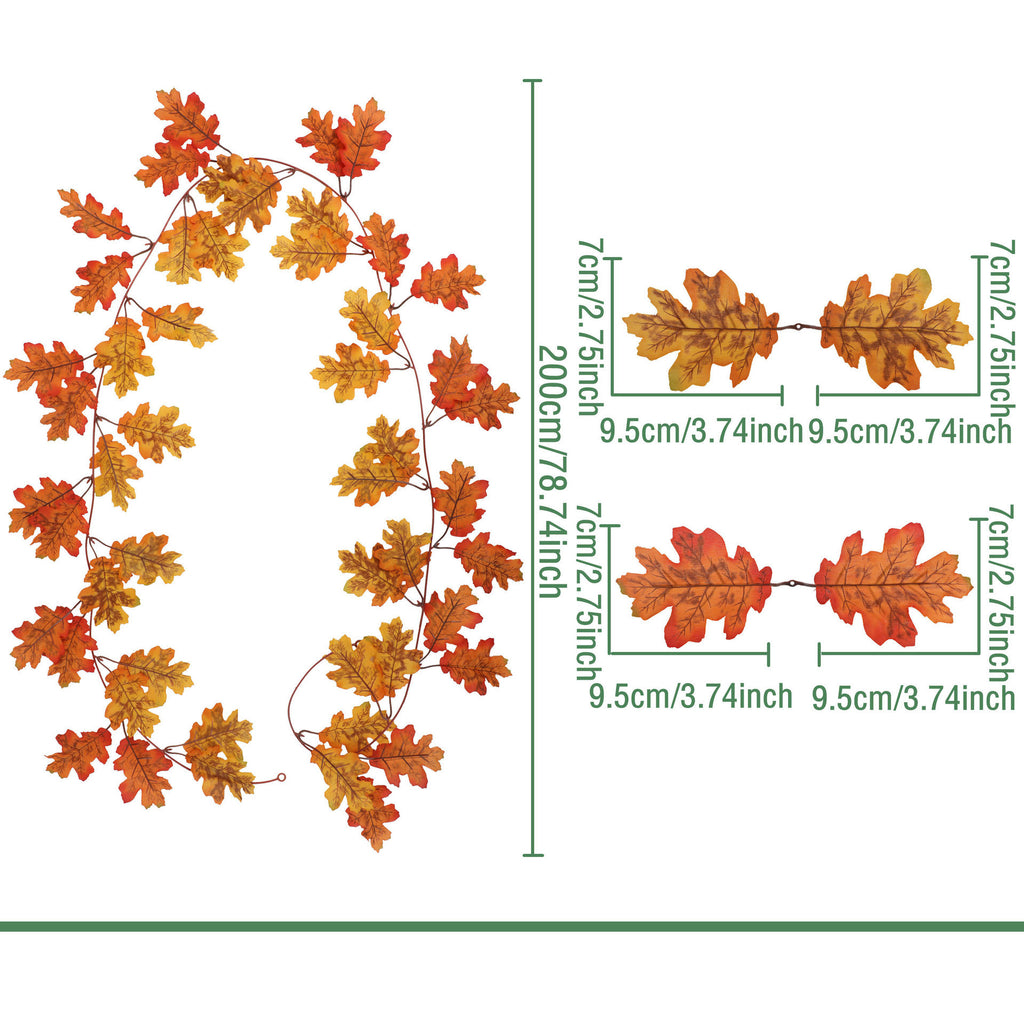 Autumn Maple Leaf Garland Collection