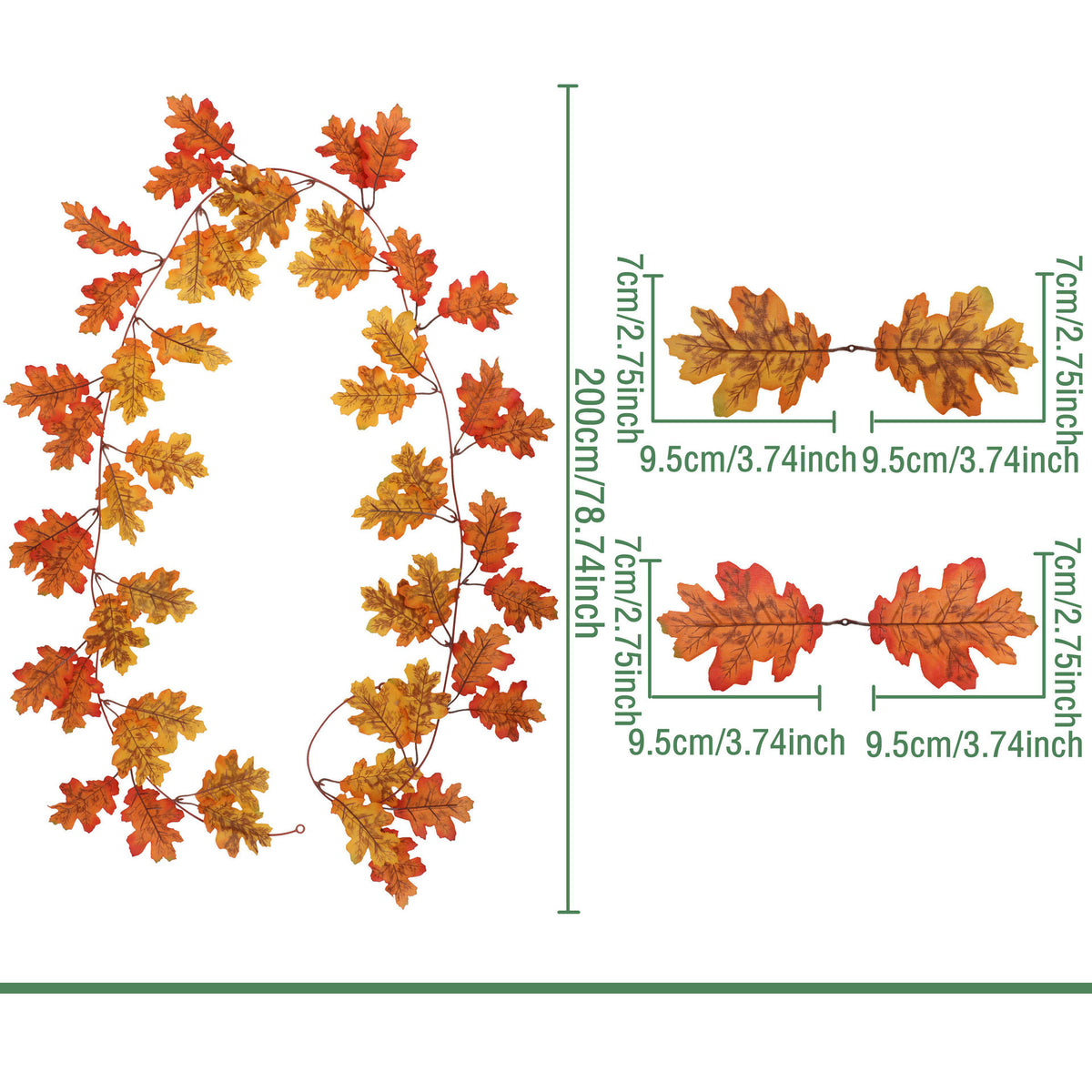 Autumn Maple Leaf Garland Collection