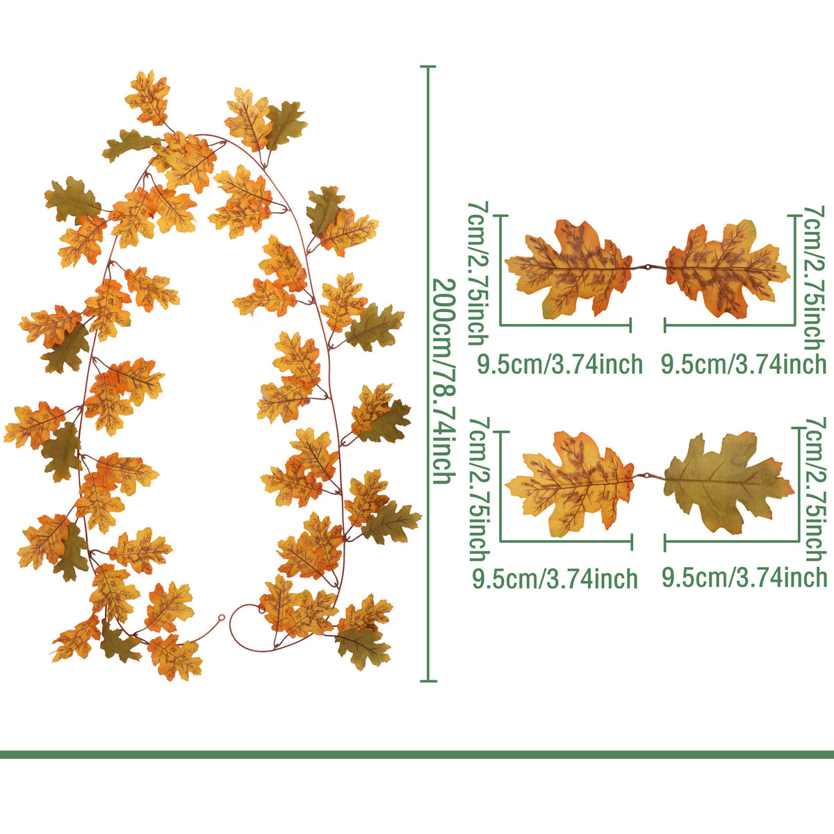 Autumn Maple Leaf Garland Collection