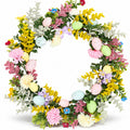 Pastel Easter Egg Floral Wreath