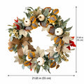 White Pumpkin & Eucalyptus Harvest Wreath
