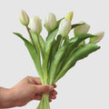 EVERIVELLE Seven-Head Soft-Touch Artificial Tulip Bouquet