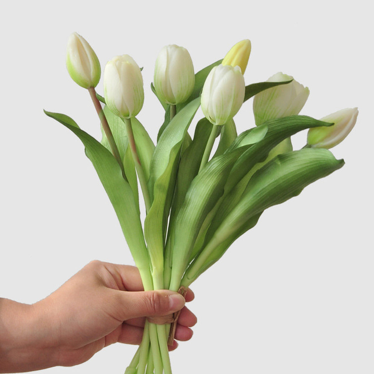 EVERIVELLE Seven-Head Soft-Touch Artificial Tulip Bouquet