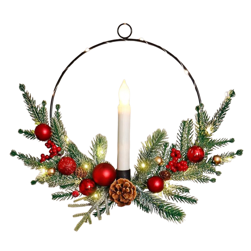 Christmas Candle Hoop Wreath Collection