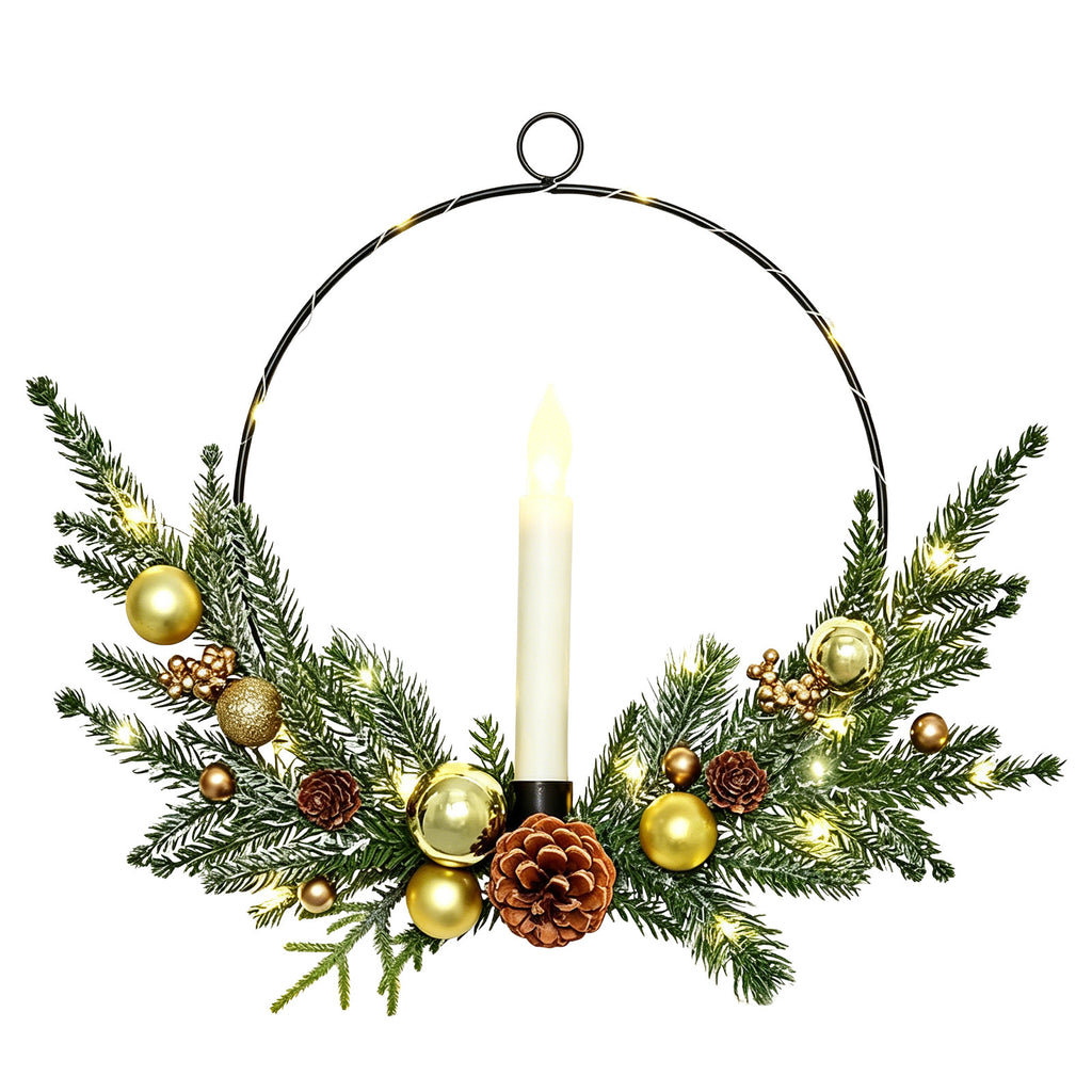 Christmas Candle Hoop Wreath Collection