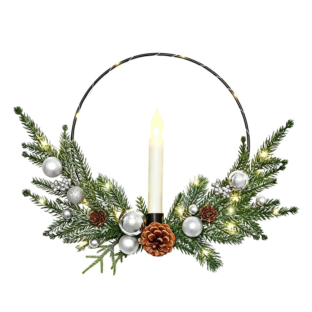 Christmas Candle Hoop Wreath Collection