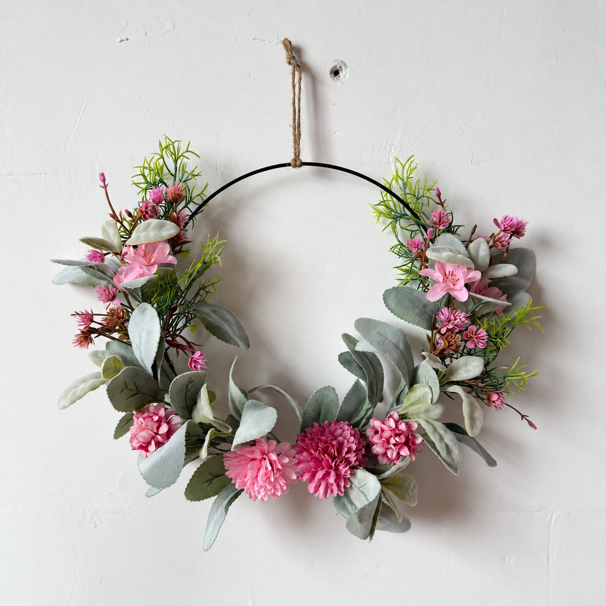 Pastel Floral Hoop Wreath Collection