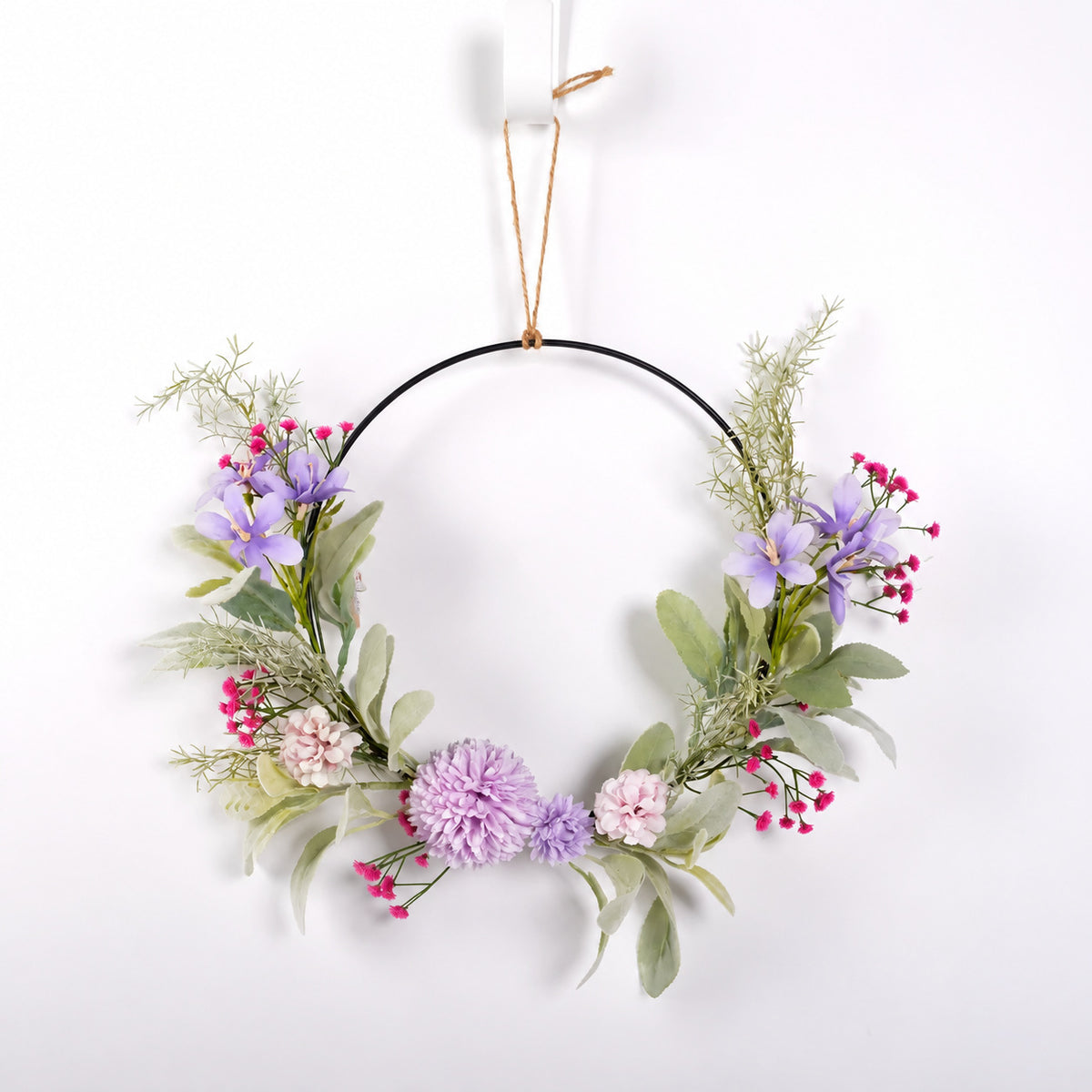 Pastel Floral Hoop Wreath Collection