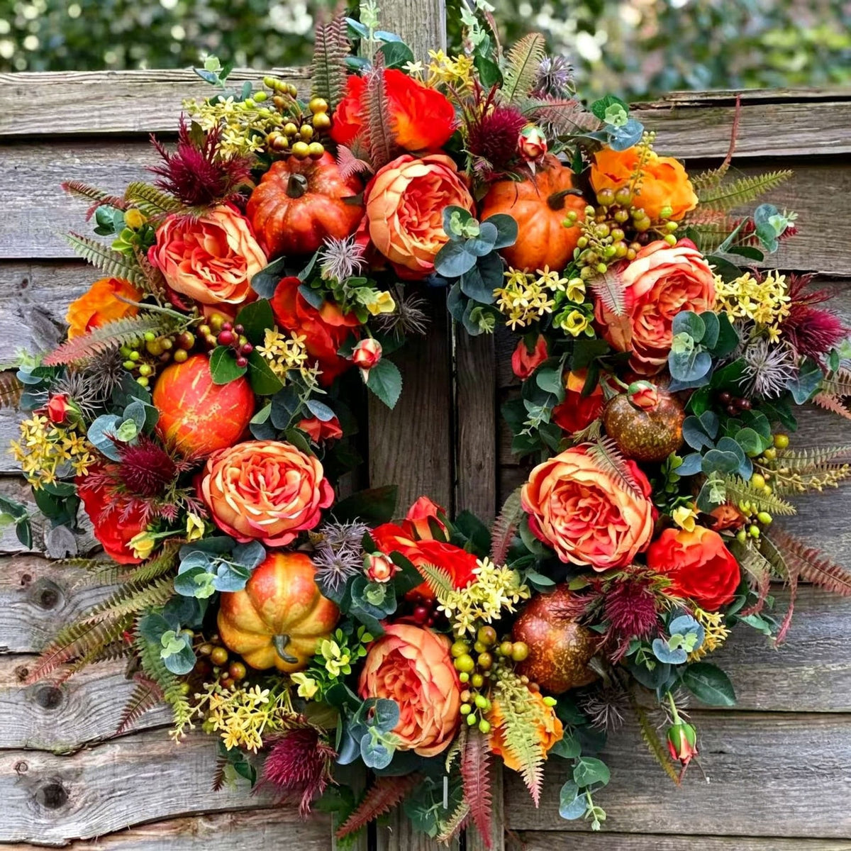 Peony & Pumpkin Harvest Wreath Collection